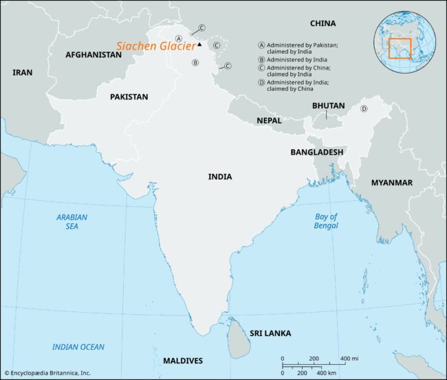 Partial map of Asia