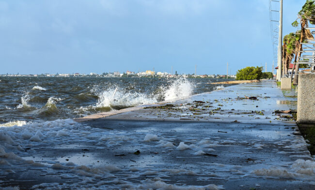 water surge from hurricane