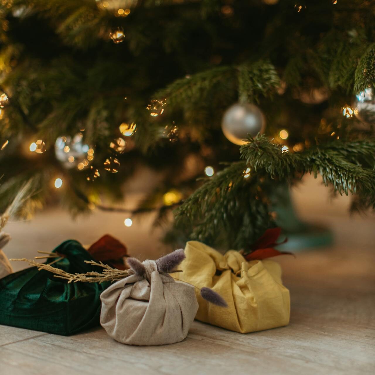 presents under a tree