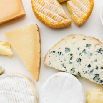 A variety of cheese.