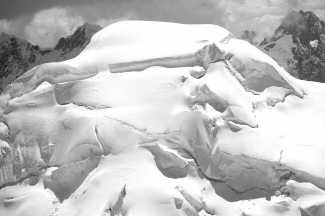 Photograph of glacier snow