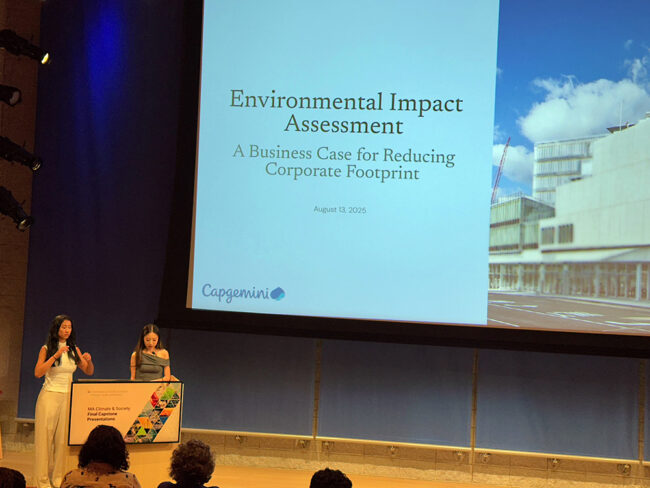 Climate and Society students present summer capstone projects
