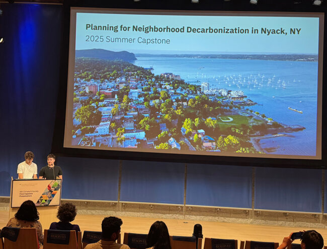 Climate and Society students present summer capstone projects