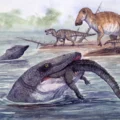 Giant sea monsters lived in rivers at the end of the dinosaur age
